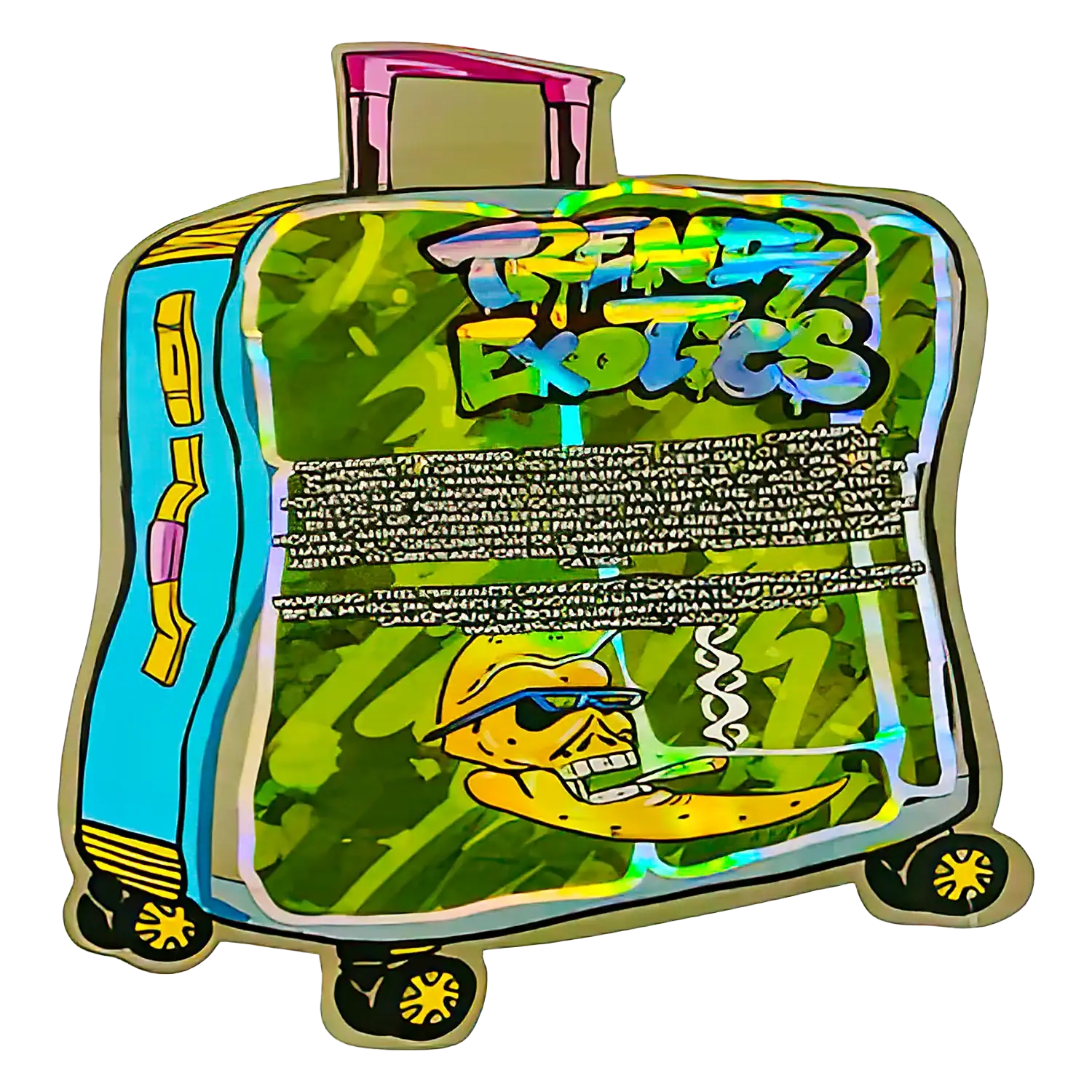 3.5g Shaped Mylar Storage Bag - Silky Storage Baggage Trendy(50 Count)