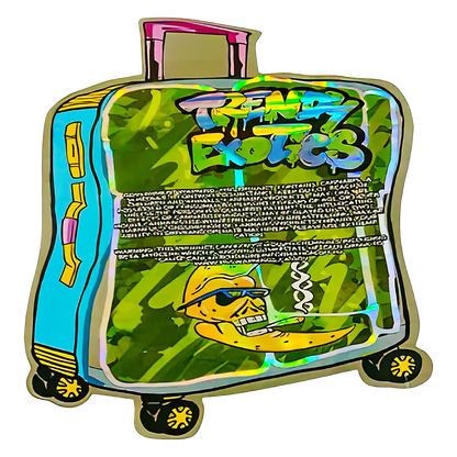 3.5g Shaped Mylar Storage Bag - Silky Storage Baggage Trendy(50 Count)