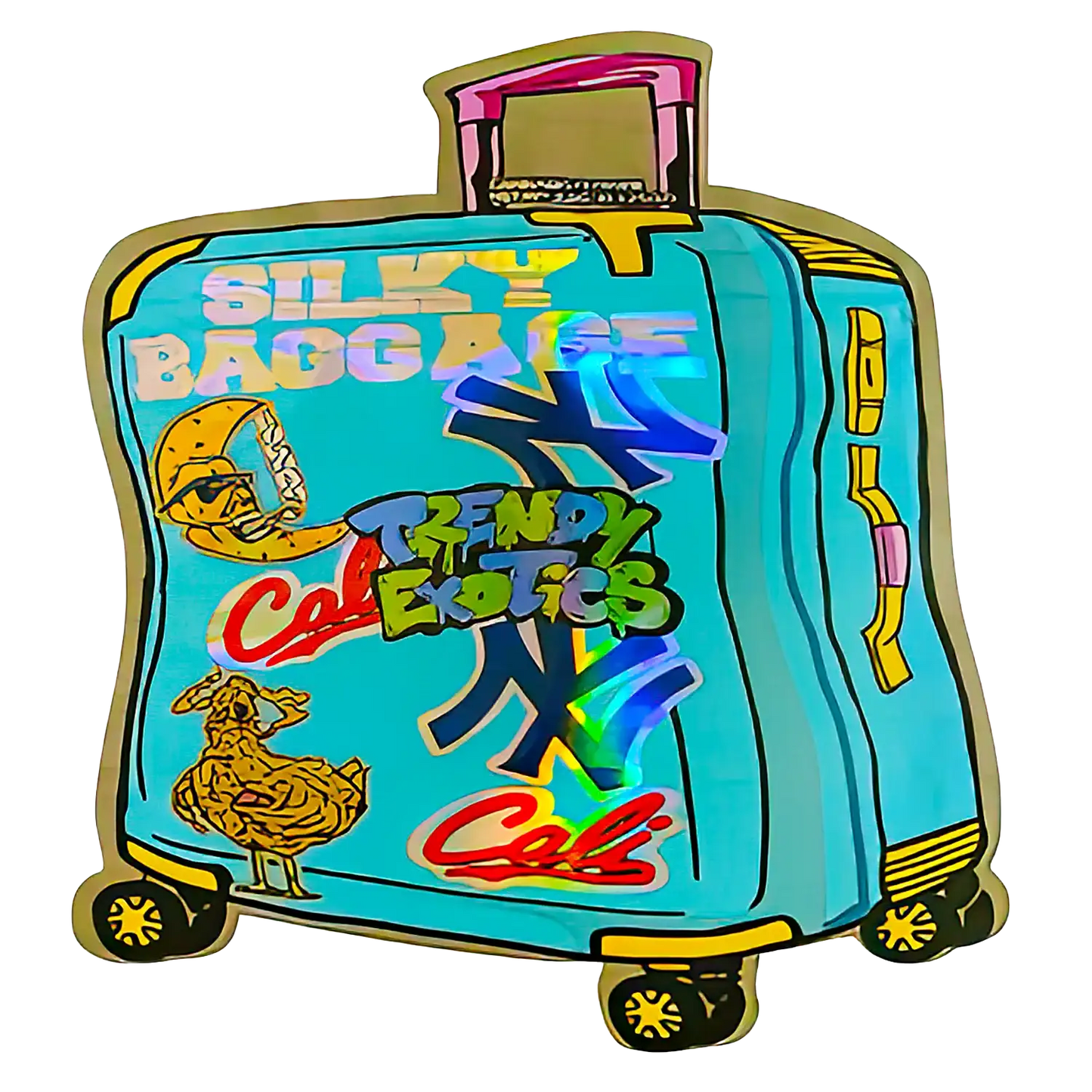 3.5g Shaped Mylar Storage Bag - Silky Storage Baggage Trendy(50 Count)