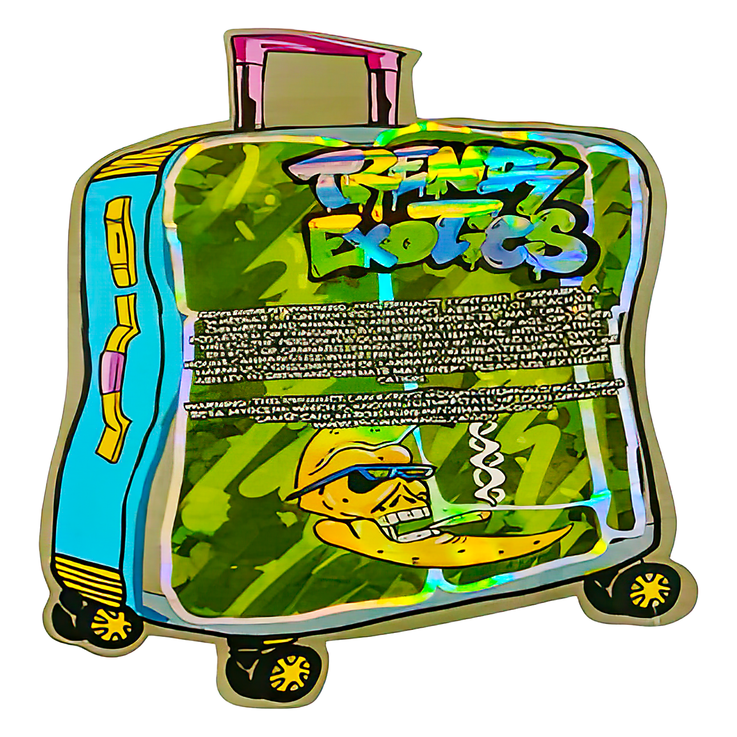 3.5g Shaped Mylar Storage Bag - Silky Storage Baggage Trendy(50 Count)