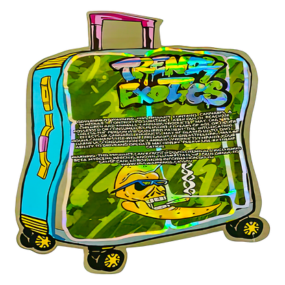 3.5g Shaped Mylar Storage Bag - Silky Storage Baggage Trendy(50 Count)