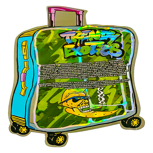 3.5g Shaped Mylar Storage Bag - Silky Storage Baggage Trendy(50 Count)