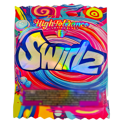 3.5g Shaped Mylar Storage Bag - High Tolerance Swirlz (50 Count)