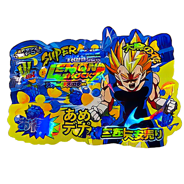 50 Pack - 3.5G Shaped Mylar Bags - Kandy Depo Super Lemon Shockz