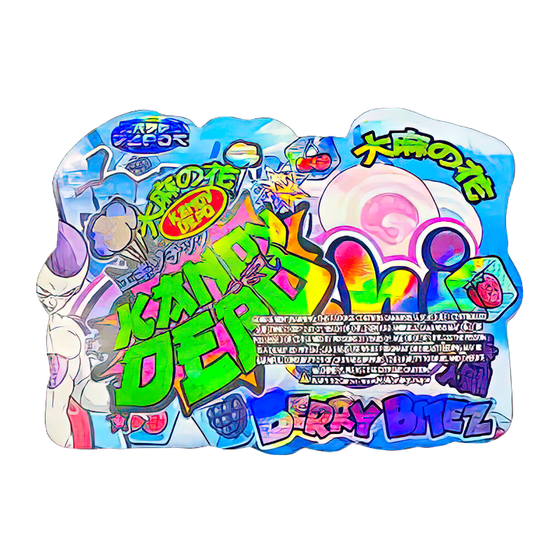 50 Pack - 3.5G Shaped Mylar Bags - Kandy Depo Frozen Mochi Berry Bitez