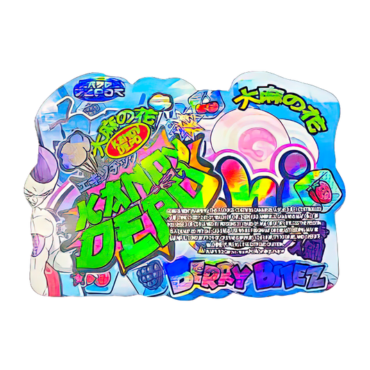 50 Pack - 3.5G Shaped Mylar Bags - Kandy Depo Frozen Mochi Berry Bitez