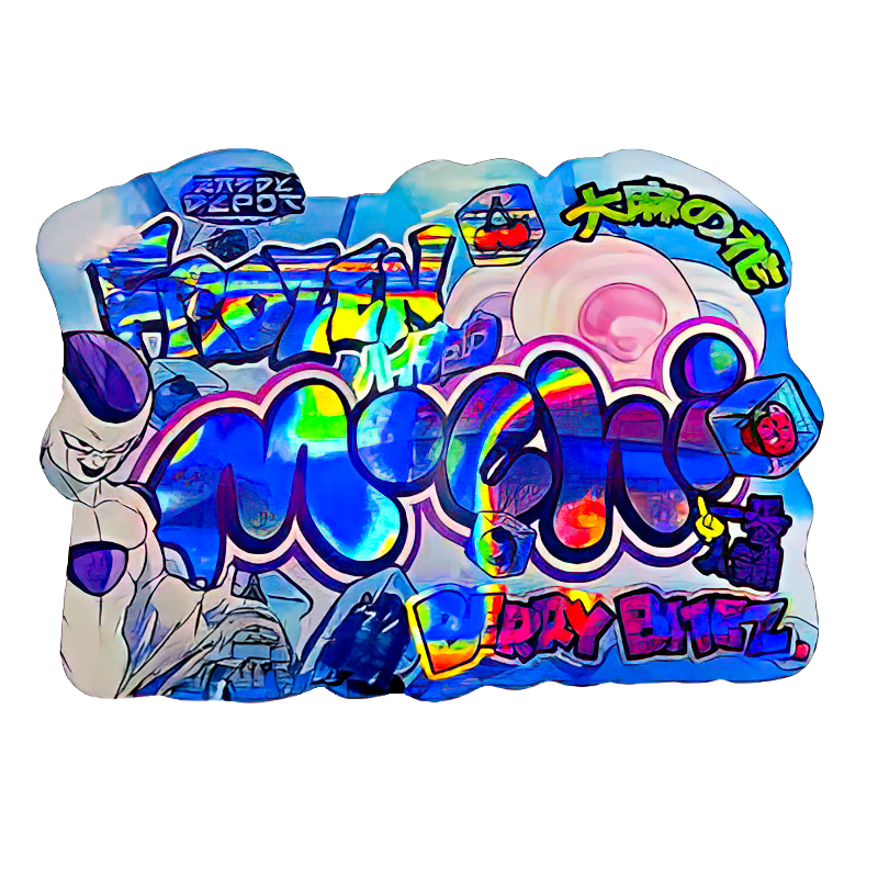 50 Pack - 3.5G Shaped Mylar Bags - Kandy Depo Frozen Mochi Berry Bitez