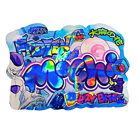 50 Pack - 3.5G Shaped Mylar Bags - Kandy Depo Frozen Mochi Berry Bitez