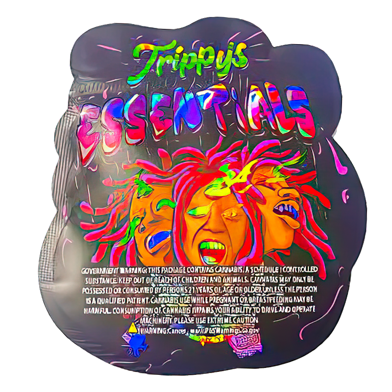 50 Pack - 3.5G Shaped Mylar Bags - Trippy's Essentials