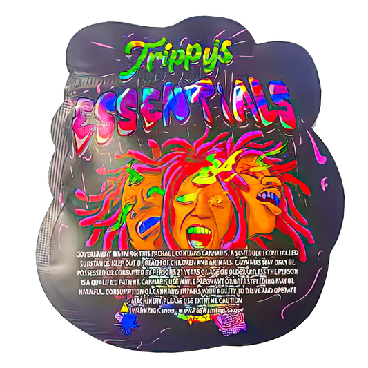 50 Pack - 3.5G Shaped Mylar Bags - Trippy's Essentials