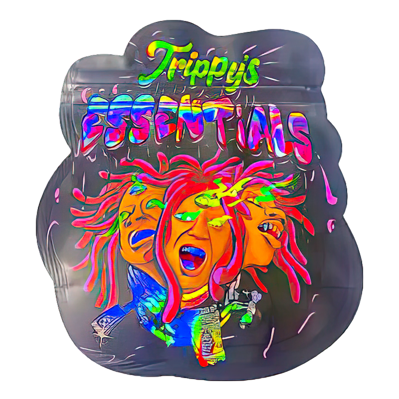 50 Pack - 3.5G Shaped Mylar Bags - Trippy's Essentials