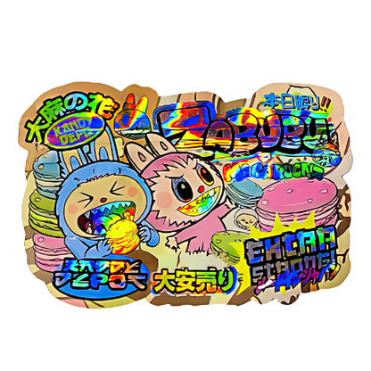 50 Pack - 3.5G Shaped Mylar Bags - Kandy Depo Zabubu