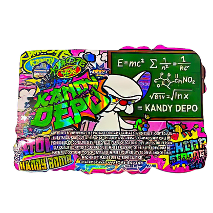 50 Pack - 3.5G Shaped Mylar Bags - Kandy Depo Atomic Handy Bomb
