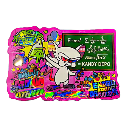 50 Pack - 3.5G Shaped Mylar Bags - Kandy Depo Atomic Handy Bomb