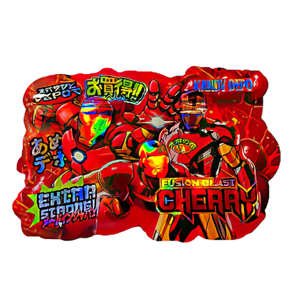 50 Pack - 3.5G Shaped Mylar Bags - Kandy Depo Iron Man Fusion Blast Cherry
