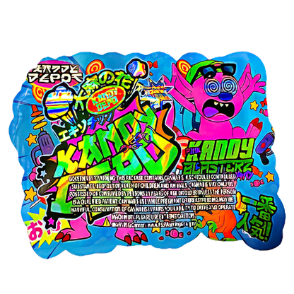 50 Pack - 3.5G Shaped Mylar Bags - Kandy Depo Kandy Blasterz