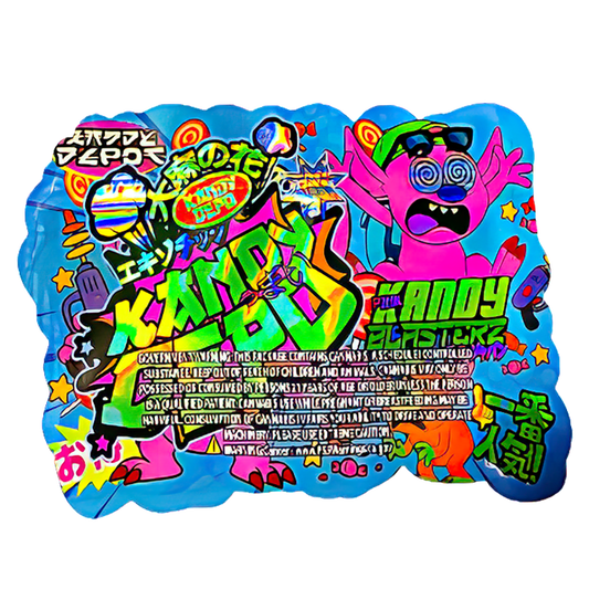 50 Pack - 3.5G Shaped Mylar Bags - Kandy Depo Kandy Blasterz
