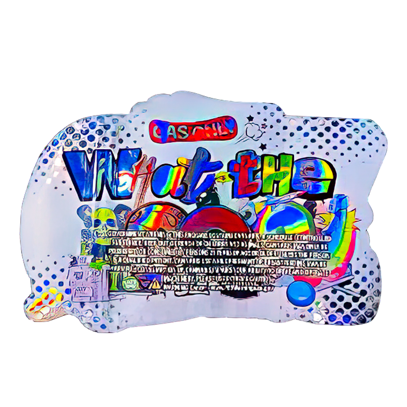50 Pack - 3.5G Shaped Mylar Bags - Gas Only What The Pop