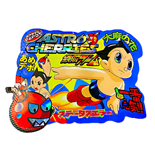 50 Pack - 3.5G Shaped Mylar Bags - Kandy Depo Astro Cherries