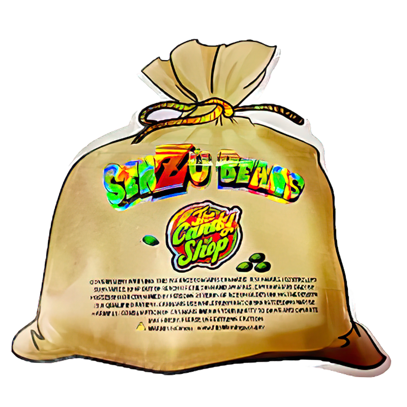 50 Pack - 3.5G Shaped Mylar Bags - The Candy Shop Senzu Beans
