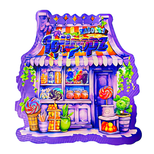 50 Pack - 3.5G Shaped Mylar Bags - Zabores Lolipopz