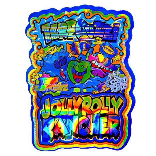 50 Pack - 3.5G Shaped Mylar Bags - Terp Cozzi Jolly Rolly Rancher