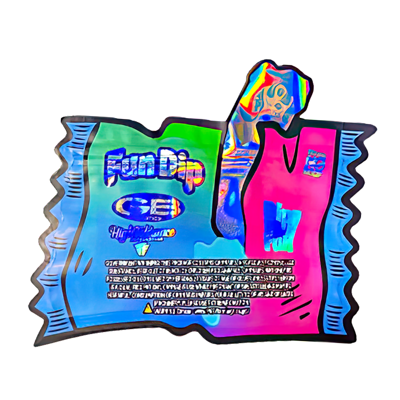 50 Pack - 3.5G Shaped Mylar Bags - High Tolerance Fun Dip