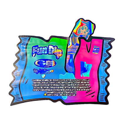 50 Pack - 3.5G Shaped Mylar Bags - High Tolerance Fun Dip