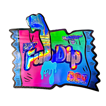 50 Pack - 3.5G Shaped Mylar Bags - High Tolerance Fun Dip