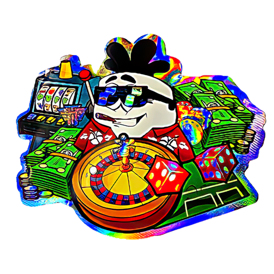 50 Pack - 3.5G Shaped Mylar Bags - High Tolerance High Roller Puffz