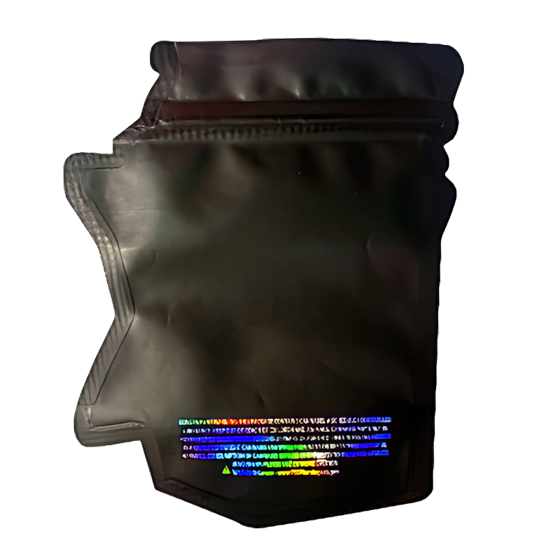 50 Pack - 3.5G Shaped Mylar Bags - Blue Slushie