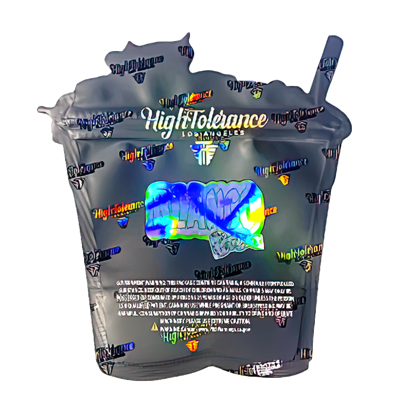 50 Pack - 3.5G Shaped Mylar Bags - High Tolerance Blanco Bobaz