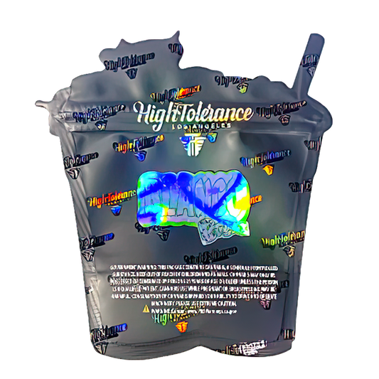 50 Pack - 3.5G Shaped Mylar Bags - High Tolerance Blanco Bobaz