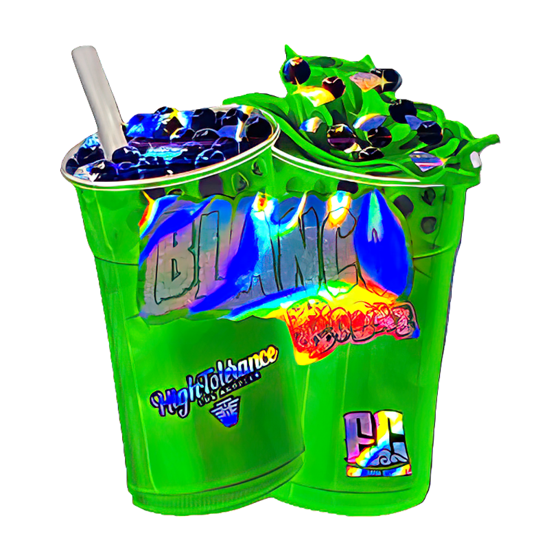 50 Pack - 3.5G Shaped Mylar Bags - High Tolerance Blanco Bobaz