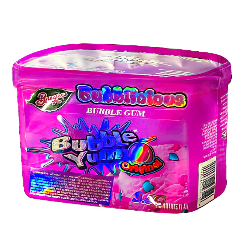 50 Pack - 3.5G Shaped Mylar Bags - Breyers Bubble Yum Original Ice Cream