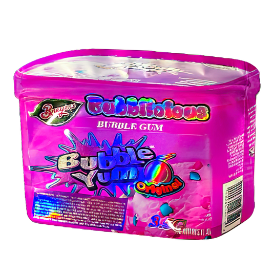 50 Pack - 3.5G Shaped Mylar Bags - Breyers Bubble Yum Original Ice Cream