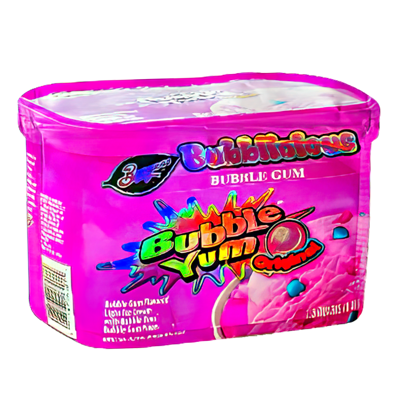 50 Pack - 3.5G Shaped Mylar Bags - Breyers Bubble Yum Original Ice Cream