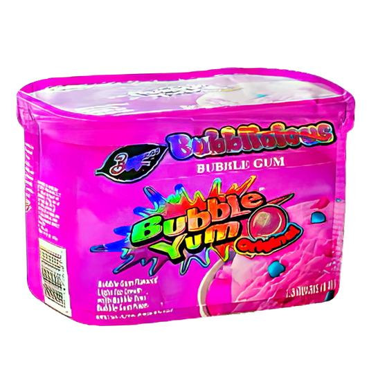 50 Pack - 3.5G Shaped Mylar Bags - Breyers Bubble Yum Original Ice Cream