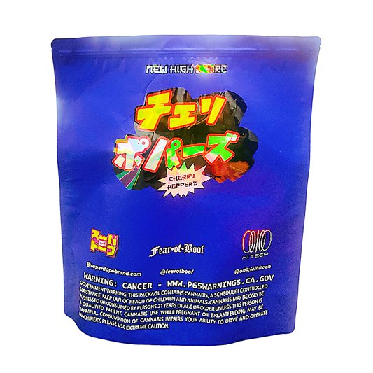 12Pack – 1lb XXL Exotic Mylar Bags - Anime Cherry Pop