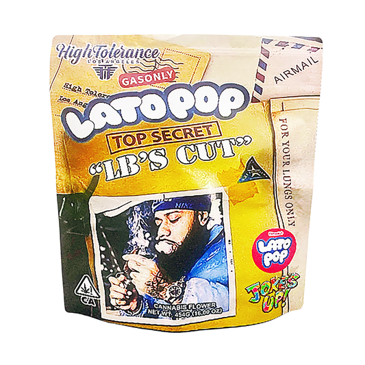12Pack – 1lb XXL Exotic Mylar Bags - Latopop Top Secret LB's Cut