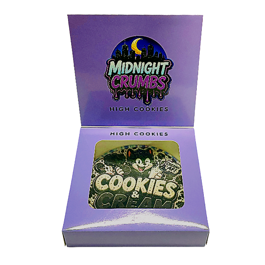 12 Pack Midnight Crumbs Shaped Bag & Window Box Set - Midnight Crumbs Cookies & Cream