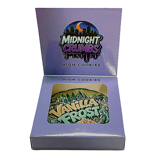 12 Pack Midnight Crumbs Shaped Bag & Window Box Set - Midnight Crumbs Tropical Burst Donuts