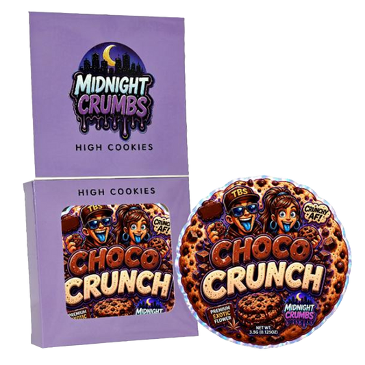 12 Pack Midnight Crumbs Shaped Bag & Window Box Set - Midnight Crumbs Choco Crunch