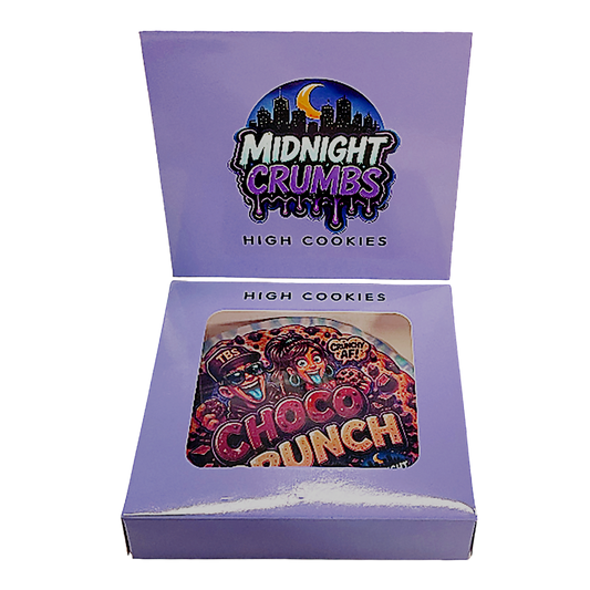 12 Pack Midnight Crumbs Shaped Bag & Window Box Set - Midnight Crumbs Choco Crunch