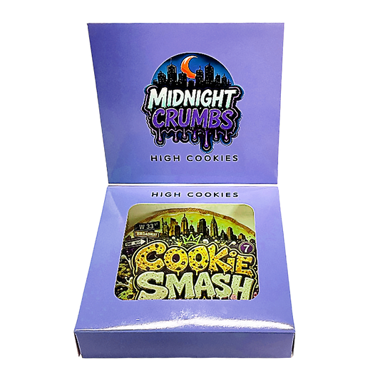 12 Pack Midnight Crumbs Shaped Bag & Window Box Set - Midnight Crumbs Cookie Smash