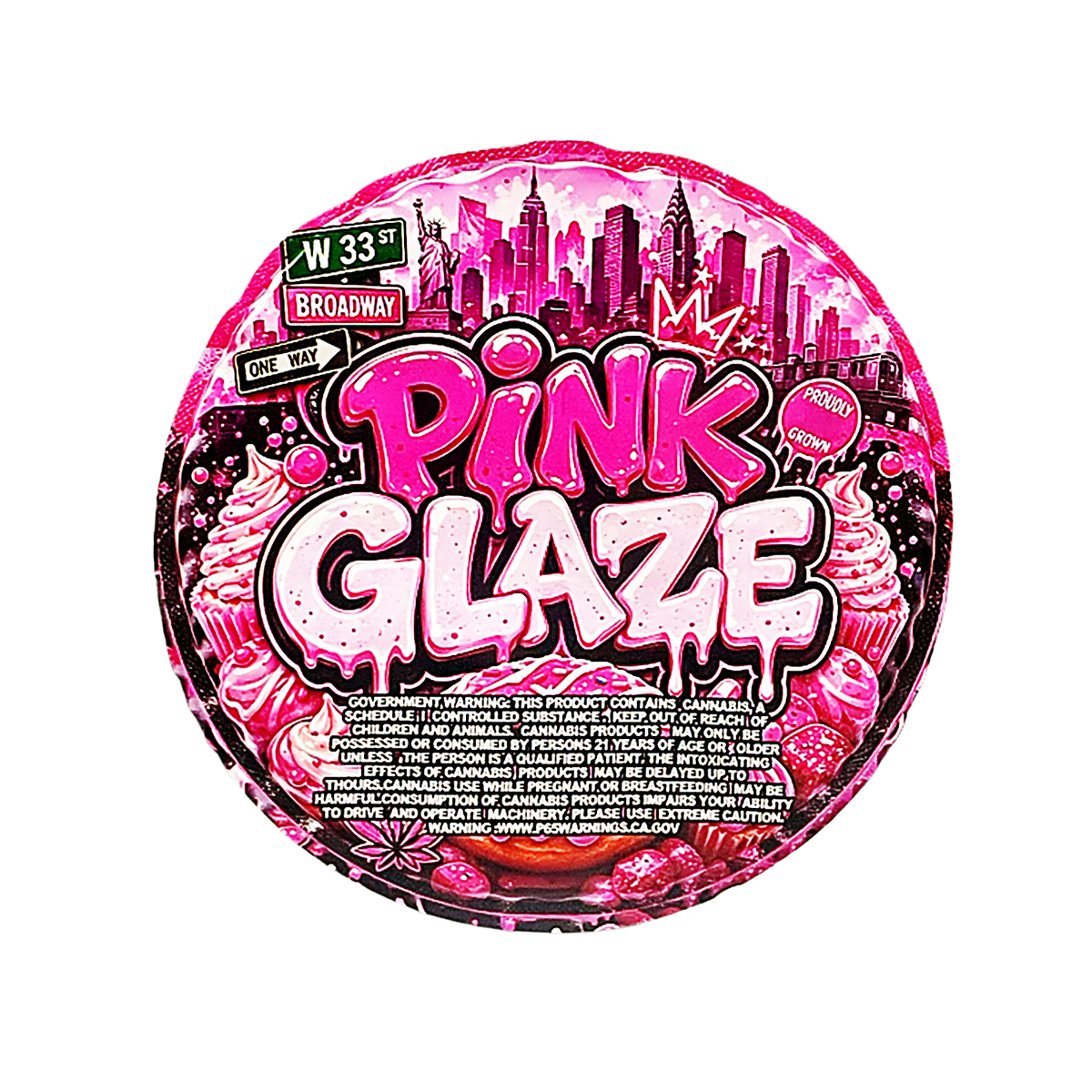 12 Pack Midnight Crumbs Shaped Bag & Window Box Set - Midnight Crumbs Pink Glaze