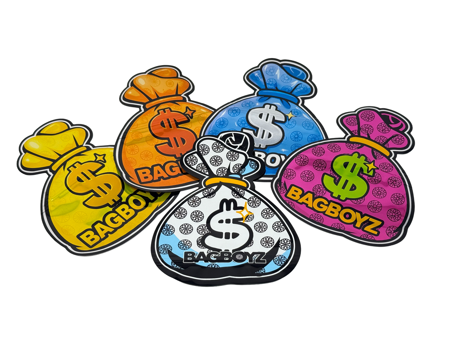 50 Pack - 3.5 Mylar Bag Mix Collection (BAG BOYZ)