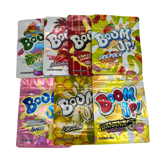 50 Pack - 3.5 Mylar Bag Mix Collection (BOOM UP)