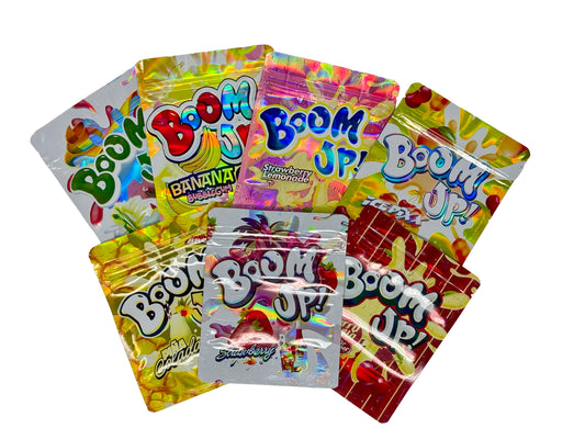 50 Pack - 3.5 Mylar Bag Mix Collection (BOOM UP)