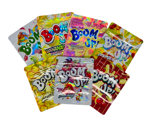 50 Pack - 3.5 Mylar Bag Mix Collection (BOOM UP)